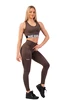 Colanți pentru femei Nebbia  Leggings Classic Performance high waist 403 brown
