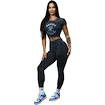 Colanți pentru femei Nebbia NEBBIA x OLYMPIA Washed High Waisted Leggings GYM WARRIOR 776 black