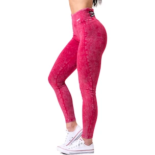 Colanți pentru femei Nebbia NEBBIA x OLYMPIA Washed High Waisted Leggings LEGACY 777 red XS