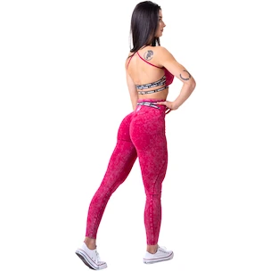 Colanți pentru femei Nebbia NEBBIA x OLYMPIA Washed High Waisted Leggings LEGACY 777 red XS
