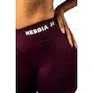 Colanți pentru femei Nebbia STRONG BEAUTY V-Cut Lace-Up Sculpting Leggings OWN YOUR POWER 426 dark red