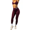 Colanți pentru femei Nebbia STRONG BEAUTY V-Cut Lace-Up Sculpting Leggings OWN YOUR POWER 426 dark red