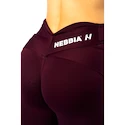 Colanți pentru femei Nebbia STRONG BEAUTY V-shaping Belt Leggings 425 dark red
