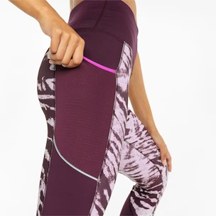 Colanți pentru femei Puma  Run 5K Graphic High Waist 7/8 Tight Grape Wine M