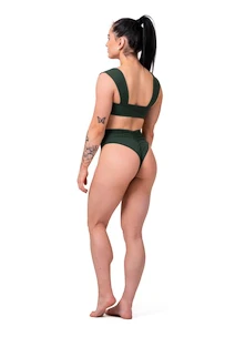 Costume de baie pentru femei Nebbia  Miami retro bikini - top 553 dark green