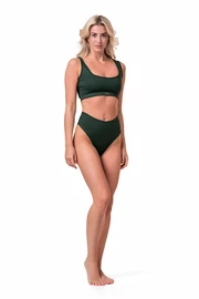 Costume de baie pentru femei Nebbia Miami sporty bikini - top 554 dark green