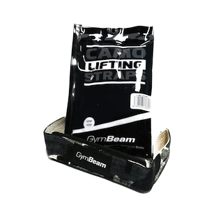 Curele de ridicare pentru haltere GymBeam  Straps Camo