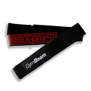 Curele de ridicare pentru haltere GymBeam  X-Grip Black