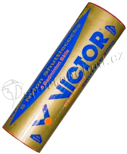 Fluturași de badminton Victor  Nylon Shuttle 2000 Gold - White (6 Pack)