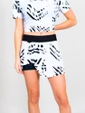 Fustă pentru femei BIDI BADU  Melbourne Printed Cut Out Skort White/Black