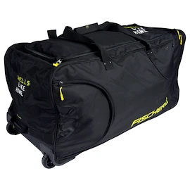 Geantă de hochei pe roți Fischer DeLuxe Black/Yellow Junior