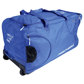 Geantă de hochei pe roți Fischer DeLuxe Blue/White Junior