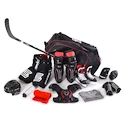 Geantă de hochei pe roți SHER-WOOD Code V Backpack Black/Red Senior