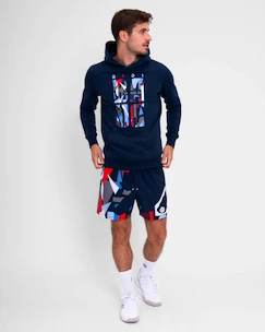 Hanorac pentru bărbați BIDI BADU  New York 2024 Logo Chill Hoody Dark Blue/Red M