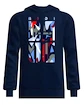 Hanorac pentru bărbați BIDI BADU  New York 2024 Logo Chill Hoody Dark Blue/Red M