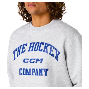Hanorac pentru bărbați CCM  Athleisure Crew Grey Melange