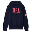 Hanorac pentru bărbați CCM  Flag Hood Team USA Navy