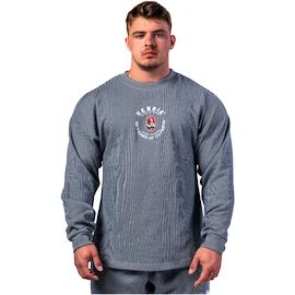 Hanorac pentru bărbați Nebbia NEBBIA x OLYMPIA Oversized Pullover SIGNATURE 797 blue