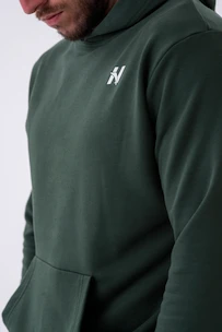 Hanorac pentru bărbați Nebbia  Pull-over Hoodie with a Pouch Pocket 331 dark green
