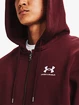 Hanorac pentru bărbați Under Armour  Essential Fleece FZ Hood-RED