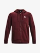 Hanorac pentru bărbați Under Armour  Essential Fleece FZ Hood-RED
