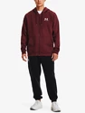 Hanorac pentru bărbați Under Armour  Essential Fleece FZ Hood-RED