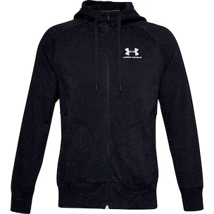 Hanorac pentru bărbați Under Armour  SPECKLED FLEECE FZ HOODIE-BLK