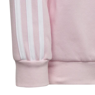 Hanorac pentru copii adidas  Essentials 3-Stripes Crew Neck Clear Pink 128 cm