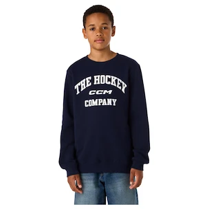 Hanorac pentru copii CCM  Athleisure Crew Navy