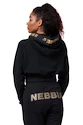 Hanorac pentru femei Nebbia Intense Golden Crop hoodie 824 black