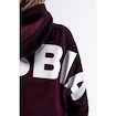 Hanorac pentru femei Nebbia STRONG BEAUTY Oversized Hoodie OWN YOUR POWER 433 dark red