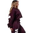 Hanorac pentru femei Nebbia STRONG BEAUTY Oversized Hoodie OWN YOUR POWER 433 dark red