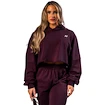Hanorac pentru femei Nebbia STRONG BEAUTY Oversized Hoodie OWN YOUR POWER 433 dark red