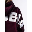Hanorac pentru femei Nebbia STRONG BEAUTY Oversized Hoodie OWN YOUR POWER 433 dark red
