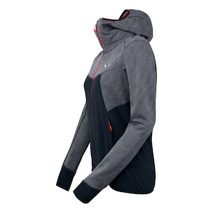 Hanorac pentru femei Salewa  Puez hybrid polarlite hooded fleece Navy blazer melange