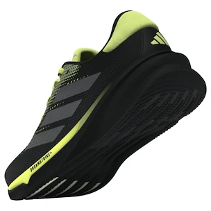 Încălțăminte de alergare pentru bărbați adidas Supernova Stride 2 Core Black/Iron Metallic/Pulse Lime  UK 9,5