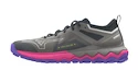 Încălțăminte de alergare pentru femei Mizuno Wave Ibuki 4 Ghost Gray/High-Vis Pink/Purple Punch  UK 7
