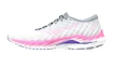 Încălțăminte de alergare pentru femei Mizuno  Wave Inspire 19 Snow White/High-Vis Pink/Purple Punch  UK 5,5