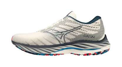 Încălțăminte de alergare pentru femei Mizuno  Wave Rider 26 Snow White/Silver/Ibiza Blue  UK 3,5