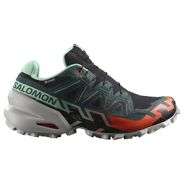 Încălțăminte de alergare pentru femei Salomon Speedcross 6 Gore-Tex Black/Electric Green/Cherry Tomato