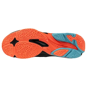 Încălțăminte de sală pentru bărbați Mizuno  Wave Lightning Z8 Black/Neon Flame  EUR 43
