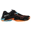 Încălțăminte de sală pentru bărbați Mizuno  Wave Lightning Z8 Black/Neon Flame  EUR 43