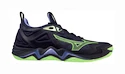 Încălțăminte de sală pentru bărbați Mizuno  WAVE MOMENTUM 3 Evening Blue/Techno Green/Iolite