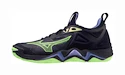 Încălțăminte de sală pentru bărbați Mizuno  WAVE MOMENTUM 3 Evening Blue/Techno Green/Iolite