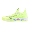 Încălțăminte de sală pentru bărbați Mizuno  Wave Momentum 3  Neo Lime/Black/Splish Splash   EUR 44,5