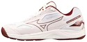 Încălțăminte de sală pentru femei Mizuno  Cyclone Speed 4 White/Cabernet