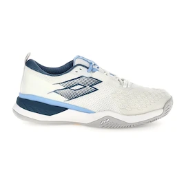 Încălțăminte de tenis pentru bărbați Lotto Raptor Hyperpulse 100 III SPD All White/Mallard Blue