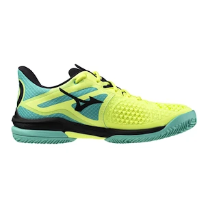 Încălțăminte de tenis pentru bărbați Mizuno Wave Exceed Tour 6 CC Sunny Lime/Black/Atlantis  EUR 44