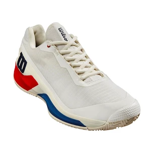 Încălțăminte de tenis pentru bărbați Wilson Rush Pro 4.0 Clay Snow White/Wilson Red  EUR 47 1/3