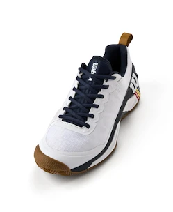 Încălțăminte de tenis pentru bărbați Wilson Rush Pro 4.5 Clay White/Navy Roland Garros